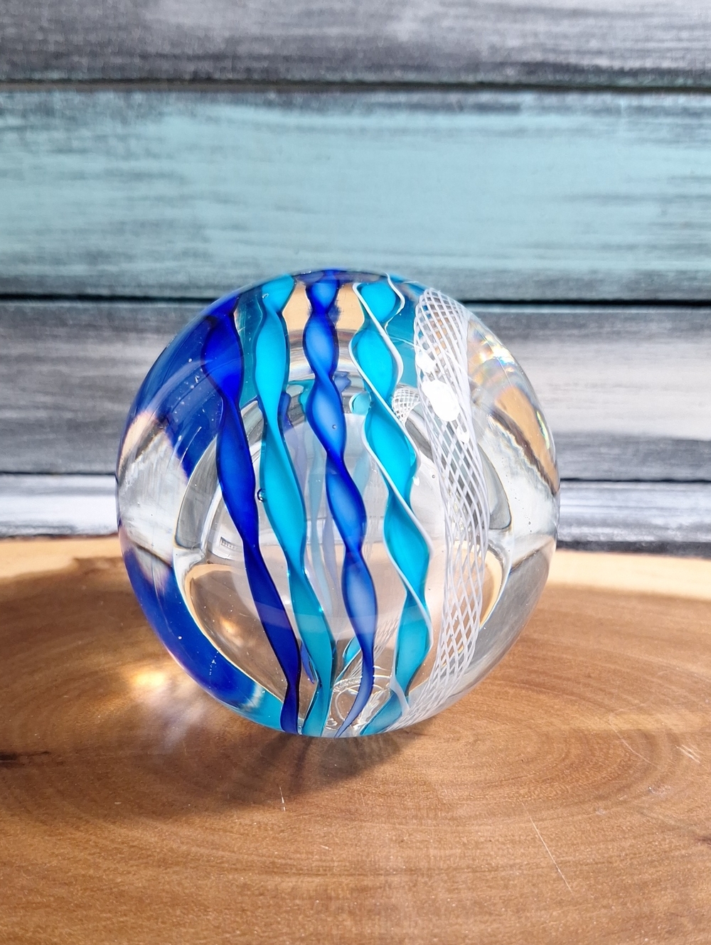 #AFA Dynasty Gallery Handblown Glass Paperweight - Decorative Home Art